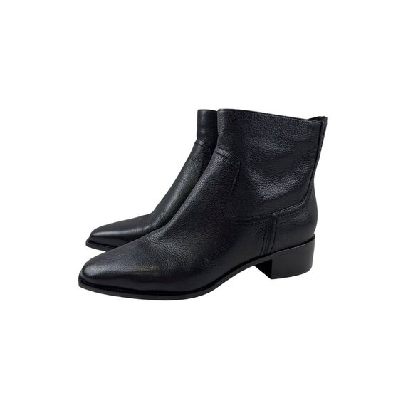 Cole Haan Nala Women's Bootie Ankle Boot Black Leather Heeled Western Size 7 NEW - Picture 3 of 10